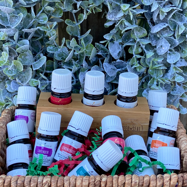 Free Bamboo Holder with Purchase of 3 Essential Oils