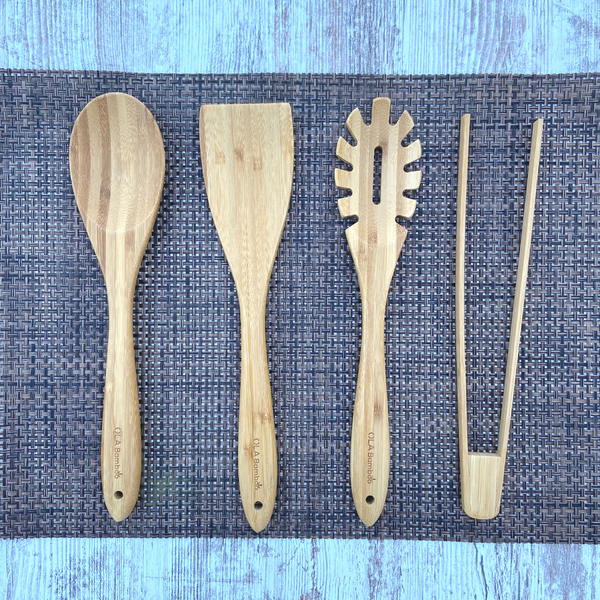 Bamboo Reusable Cooking Utensils