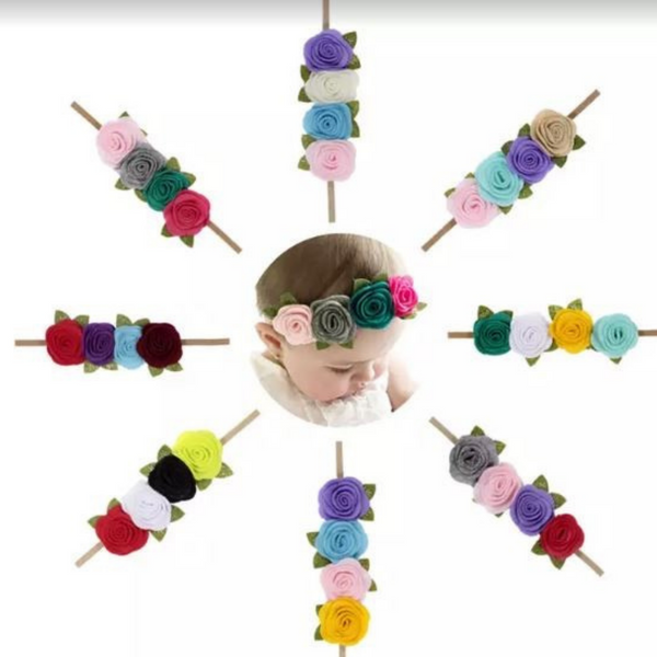 Handmade Flower Elastic Headband