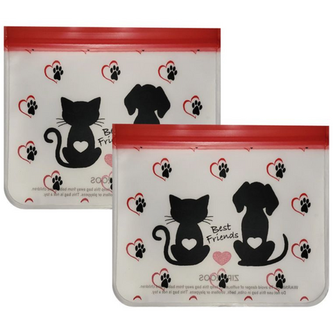 PEVA Best Friends 2 XL Sandwich Bag Set Collection