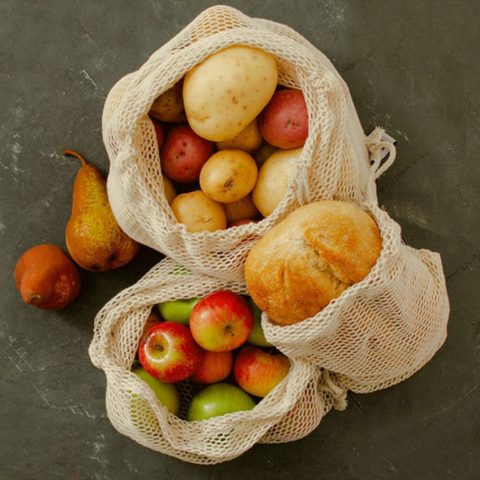 Reusable Certified Organic Cotton Mesh Produce Bags