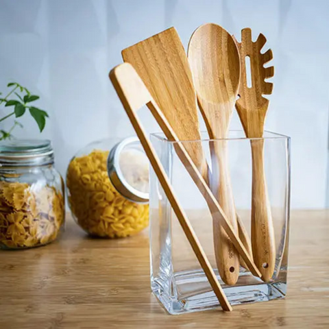 Bamboo Reusable Cooking Utensils