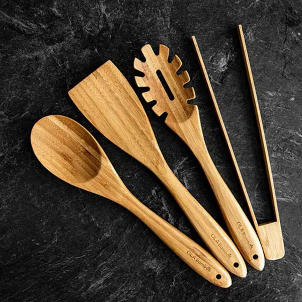 Bamboo Reusable Cooking Utensils