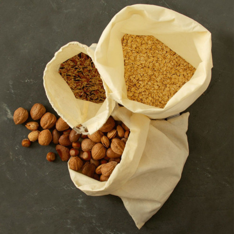 Reusable Certified Organic Cotton Muslin Produce Bags