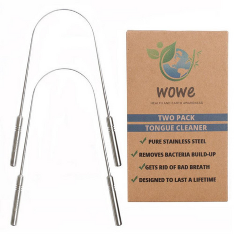 Stainless Steel Metal Tongue Cleaner Scraper
