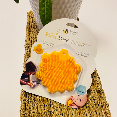 ScrubBee Silicone Scrubber: Marigold & Lime