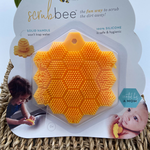 ScrubBee Silicone Scrubber: Marigold & Lime